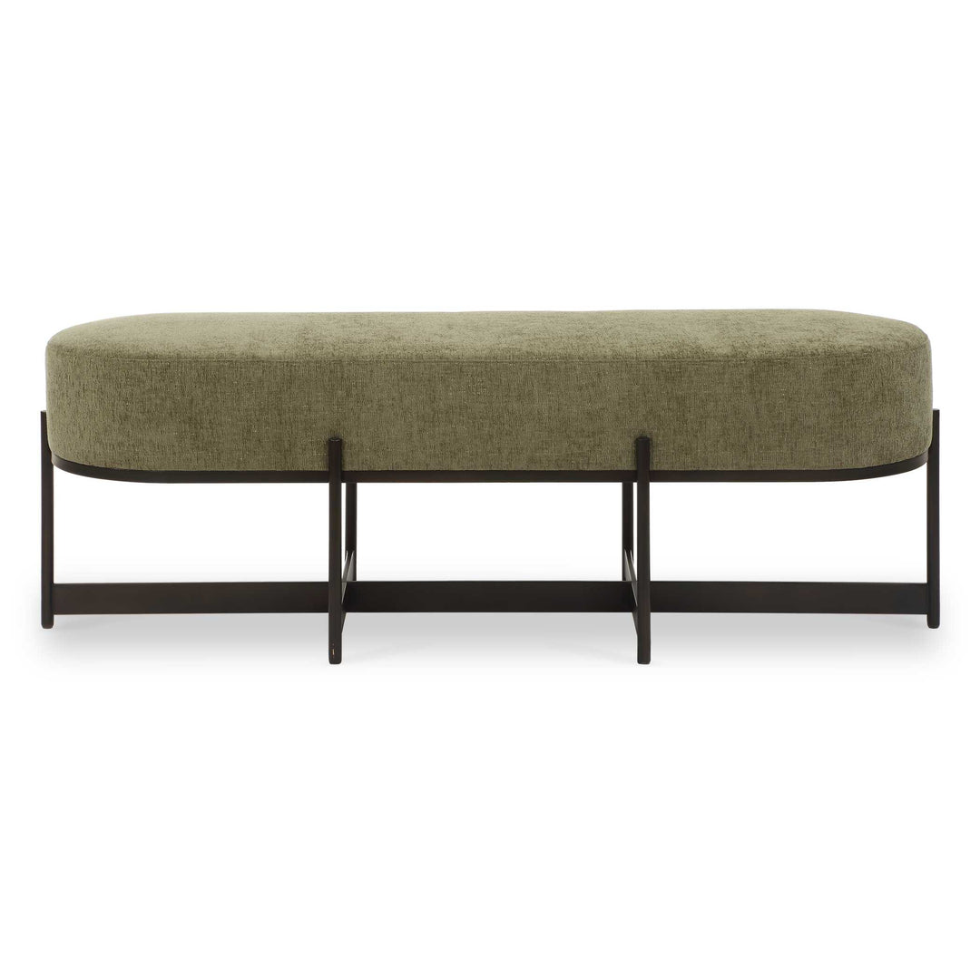 American Home Furniture Uttermost Merino Moss Fabric Bench
