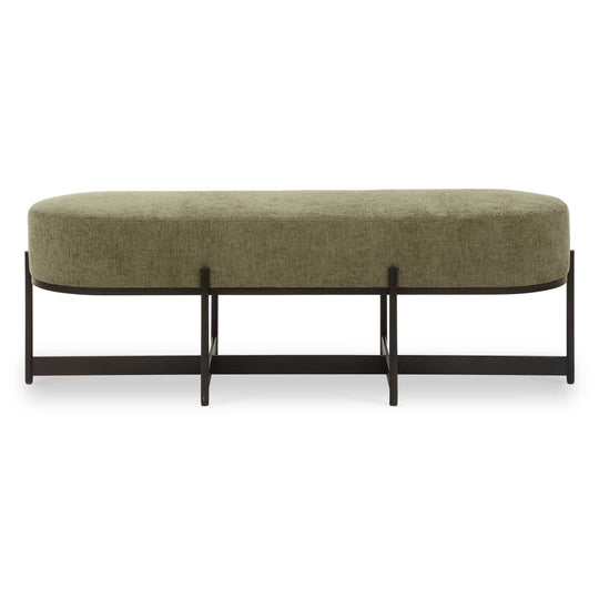 American Home Furniture Uttermost Merino Moss Fabric Bench