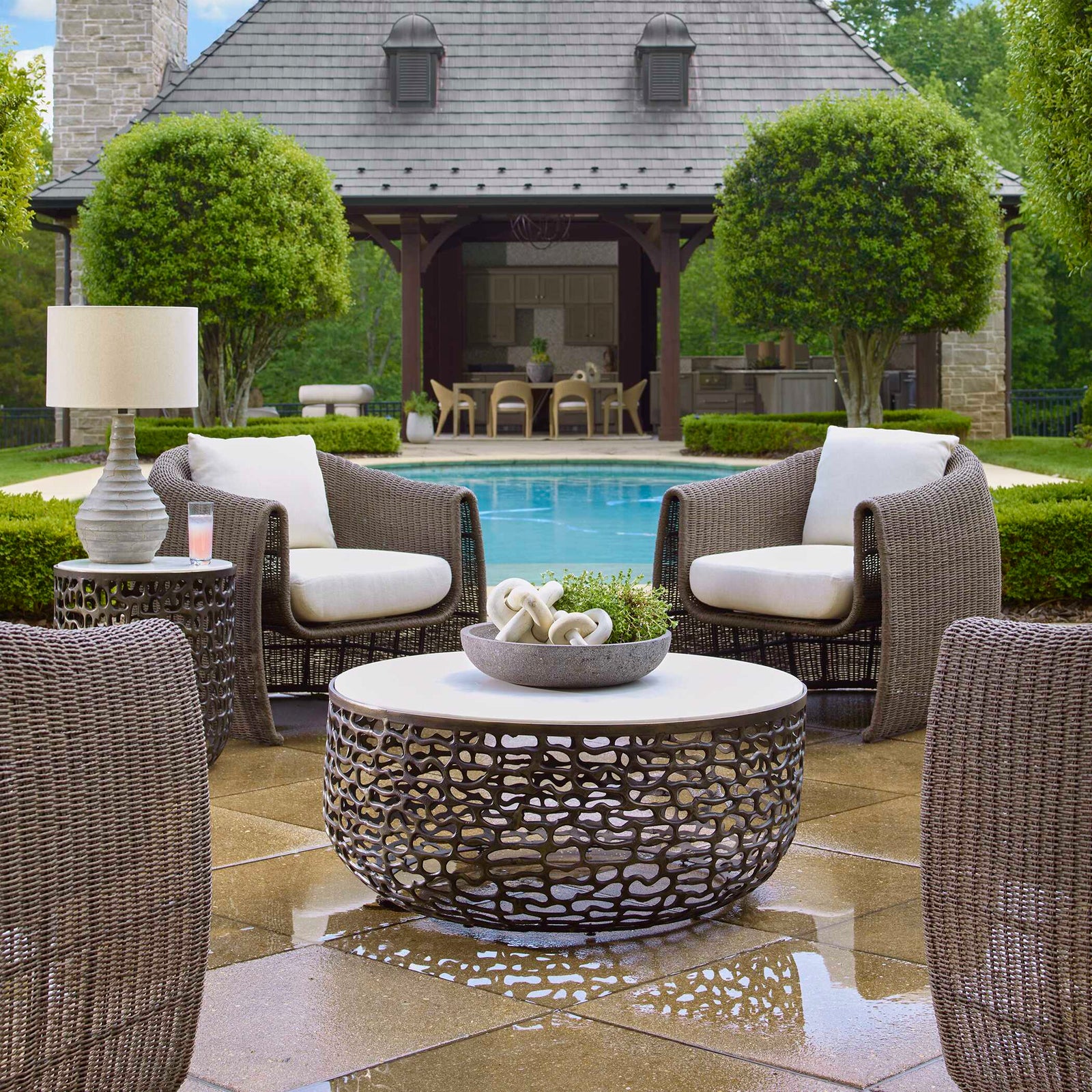 American Home Furniture Uttermost Tropic Outdoor Lounge Chair