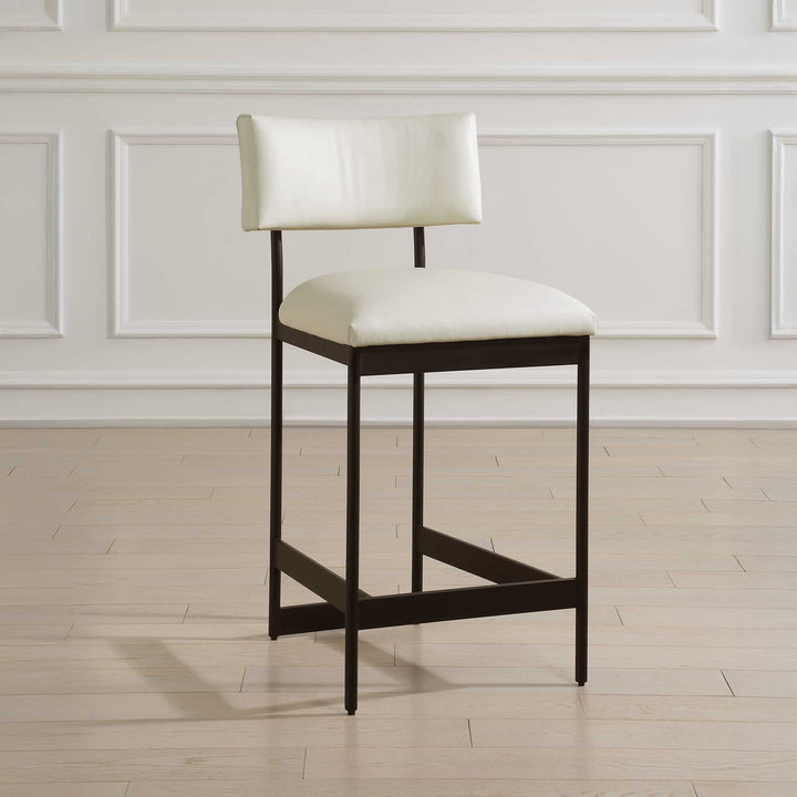 Apsley Black Counter Stool