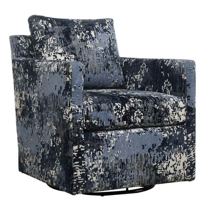 American Home Furniture Uttermost Tisdell Patterned Swivel/Glider