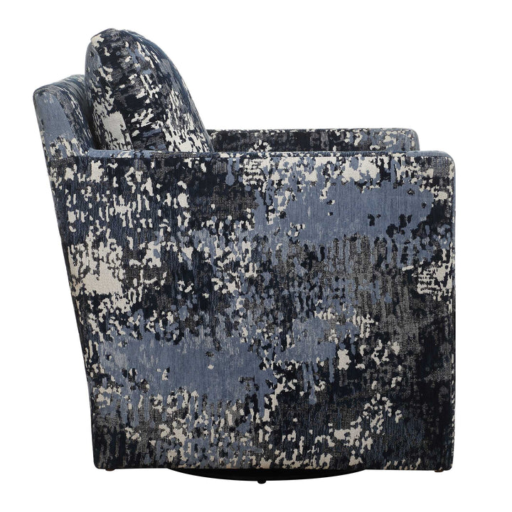 American Home Furniture Uttermost Tisdell Patterned Swivel/Glider