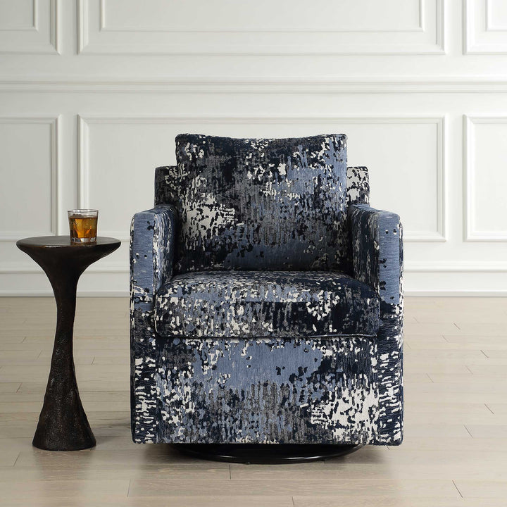 American Home Furniture Uttermost Tisdell Patterned Swivel/Glider