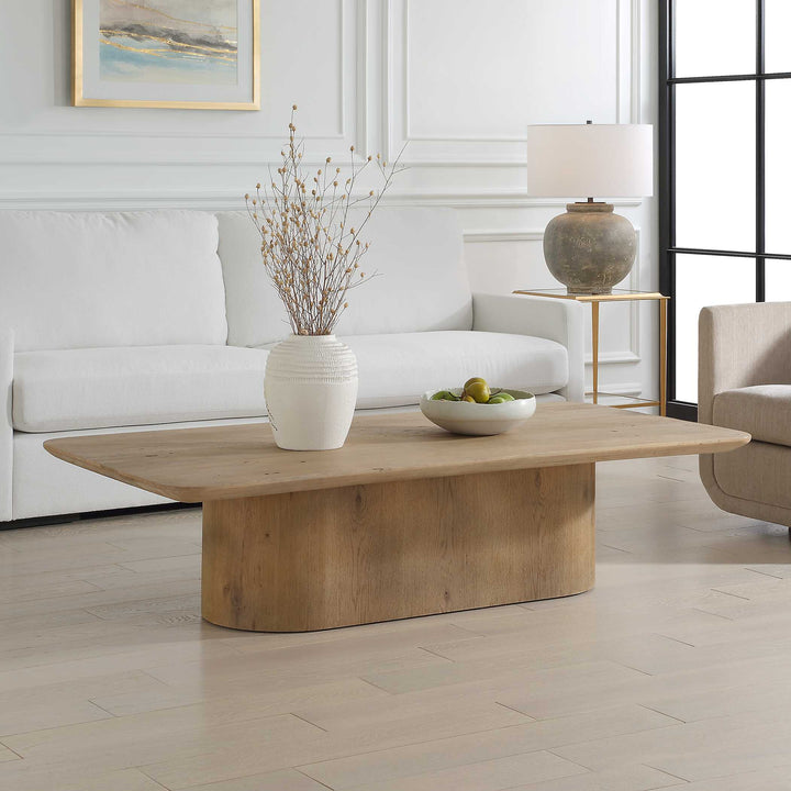 American Home Furniture Uttermost Camerlin Oak Coffee Table