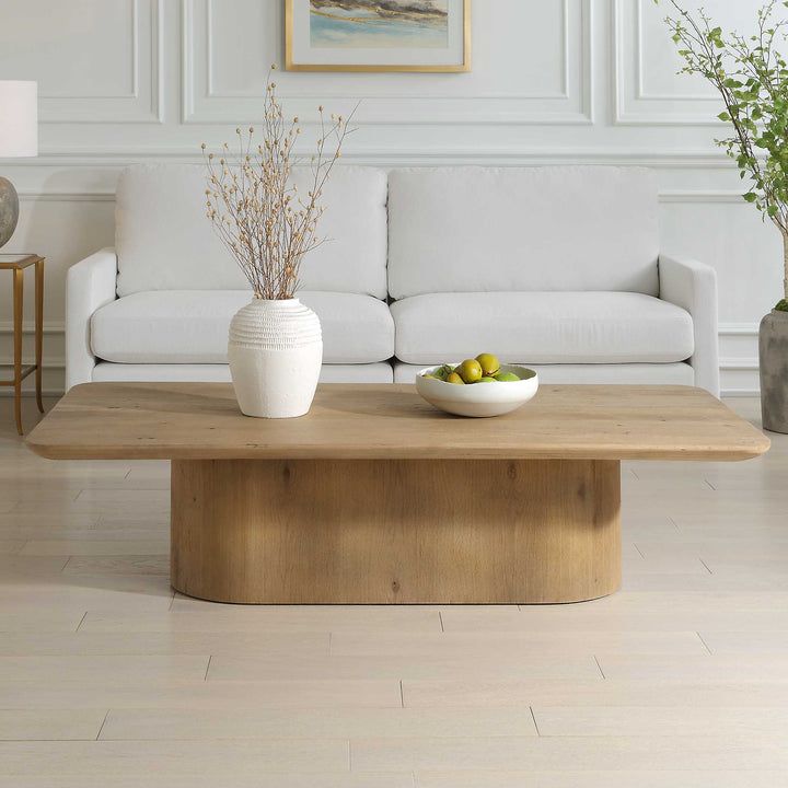 American Home Furniture Uttermost Camerlin Oak Coffee Table