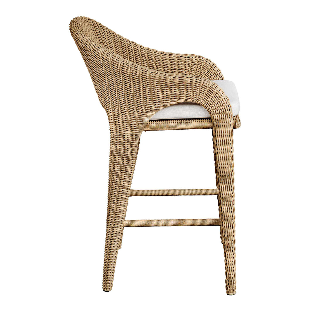 American Home Furniture Uttermost Kavali Outdoor Wicker Barstool