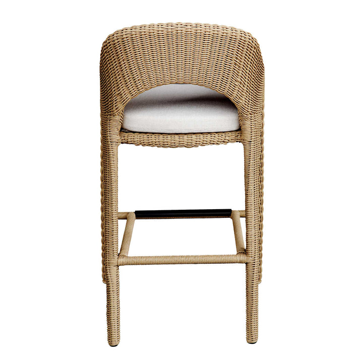 American Home Furniture Uttermost Kavali Outdoor Wicker Barstool