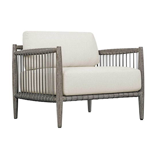 American Home Furniture Uttermost Borneo White Outdoor Lounge Chair