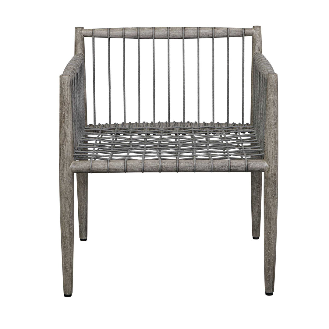 American Home Furniture Uttermost Borneo White Outdoor Dining Chair Set of 2