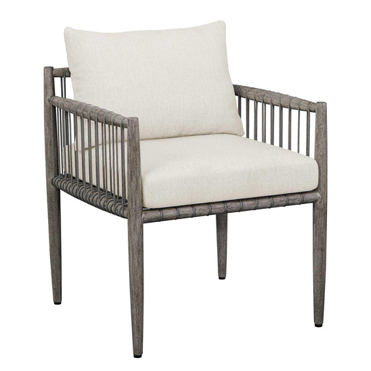American Home Furniture Uttermost Borneo White Outdoor Dining Chair Set of 2