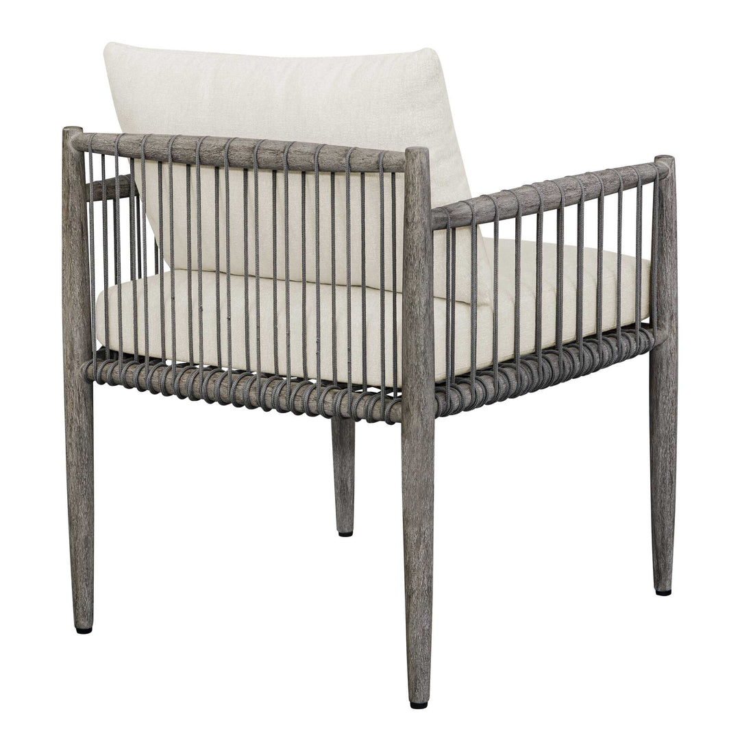 American Home Furniture Uttermost Borneo White Outdoor Dining Chair Set of 2