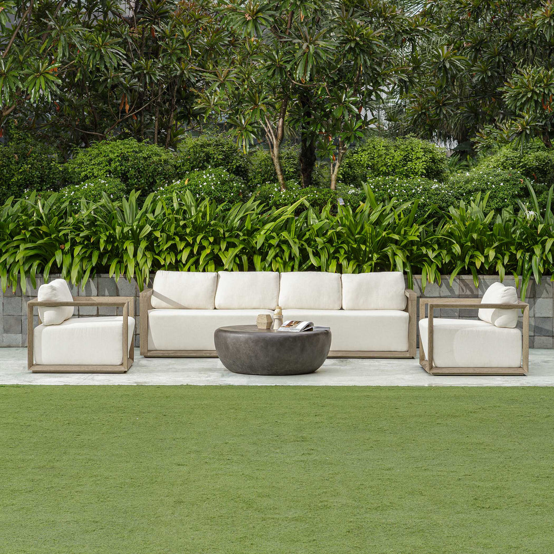 American Home Furniture Uttermost Remsen Outdoor Gray Lounge Chair