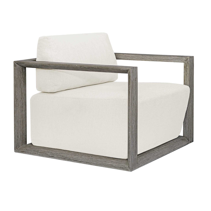 American Home Furniture Uttermost Remsen Outdoor Gray Lounge Chair