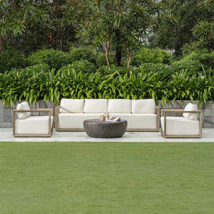American Home Furniture Uttermost Remsen Outdoor Gray Sofa