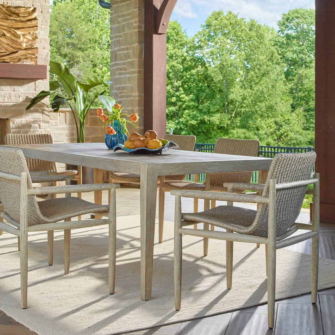American Home Furniture Uttermost Sumba Wicker Outdoor Dining Chair Set of 2