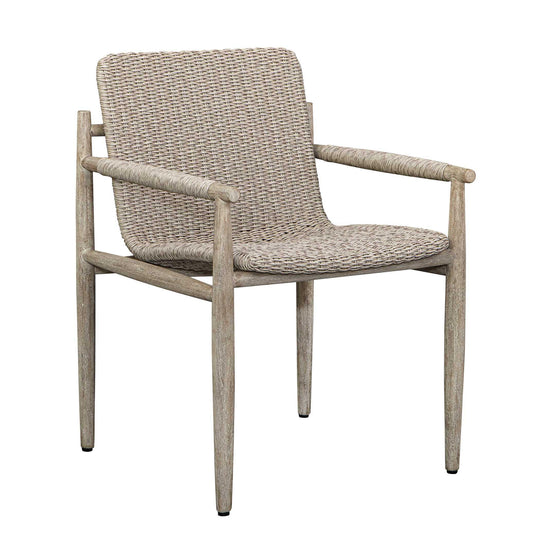 American Home Furniture Uttermost Sumba Wicker Outdoor Dining Chair Set of 2