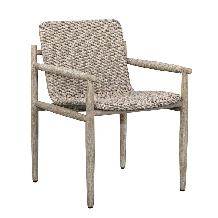 American Home Furniture Uttermost Sumba Wicker Outdoor Dining Chair Set of 2