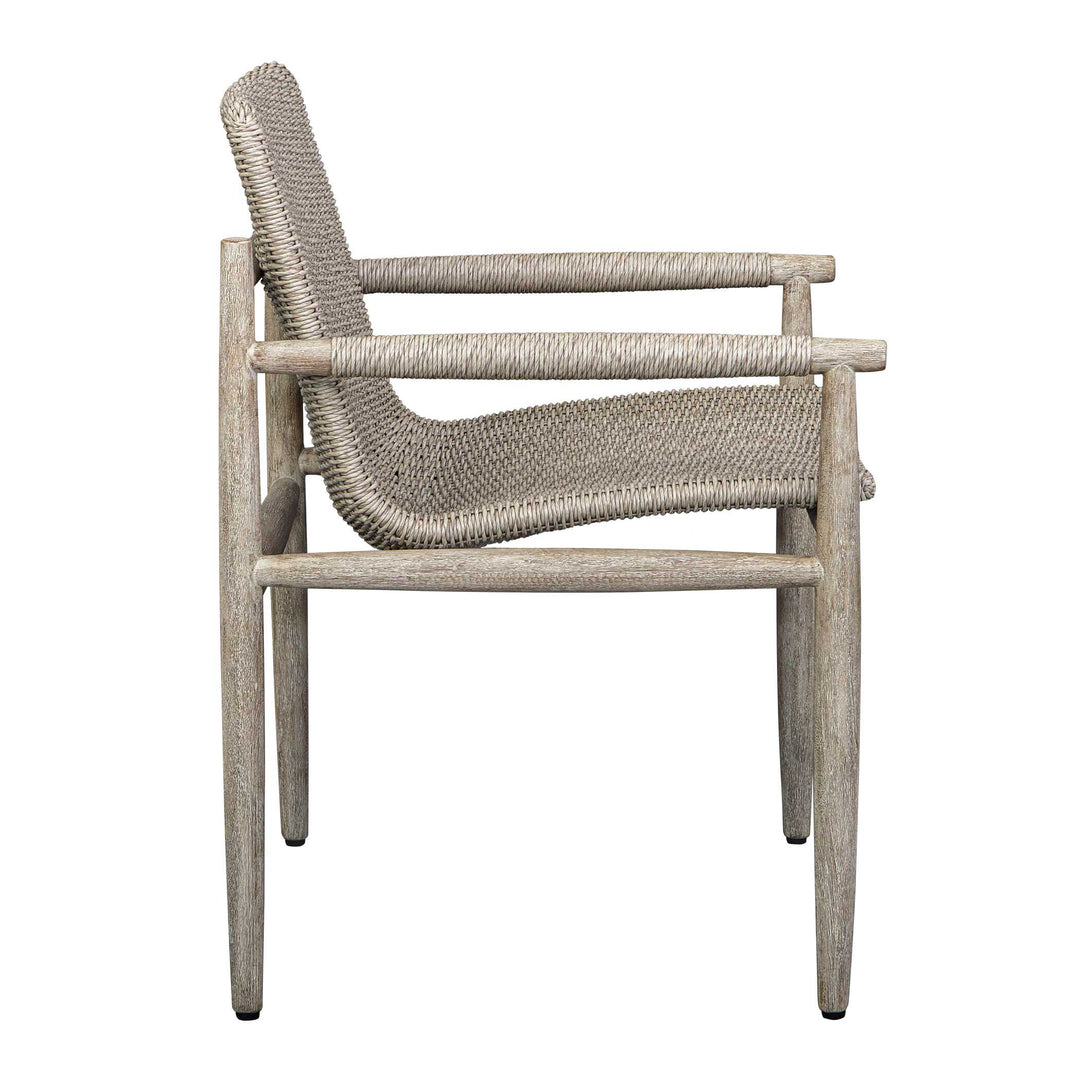 American Home Furniture Uttermost Sumba Wicker Outdoor Dining Chair Set of 2