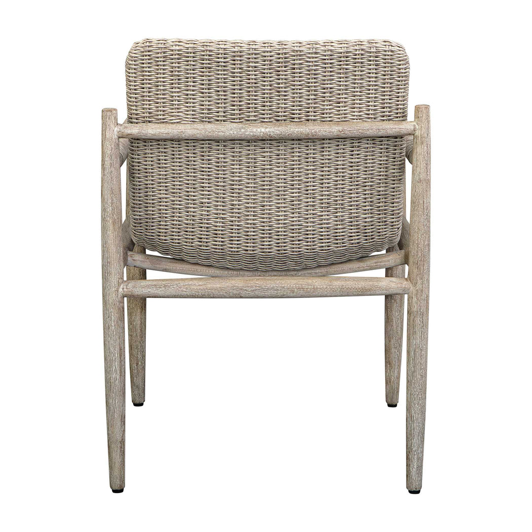 American Home Furniture Uttermost Sumba Wicker Outdoor Dining Chair Set of 2