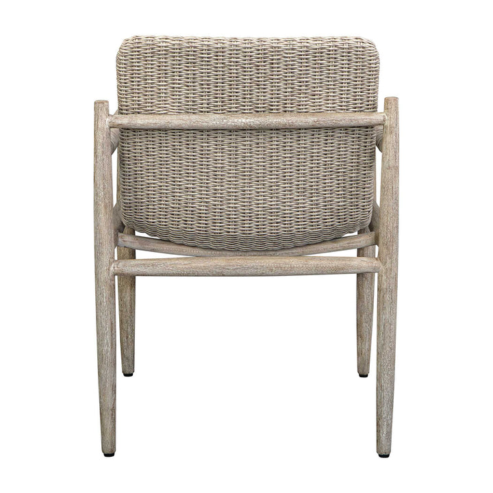 American Home Furniture Uttermost Sumba Wicker Outdoor Dining Chair Set of 2