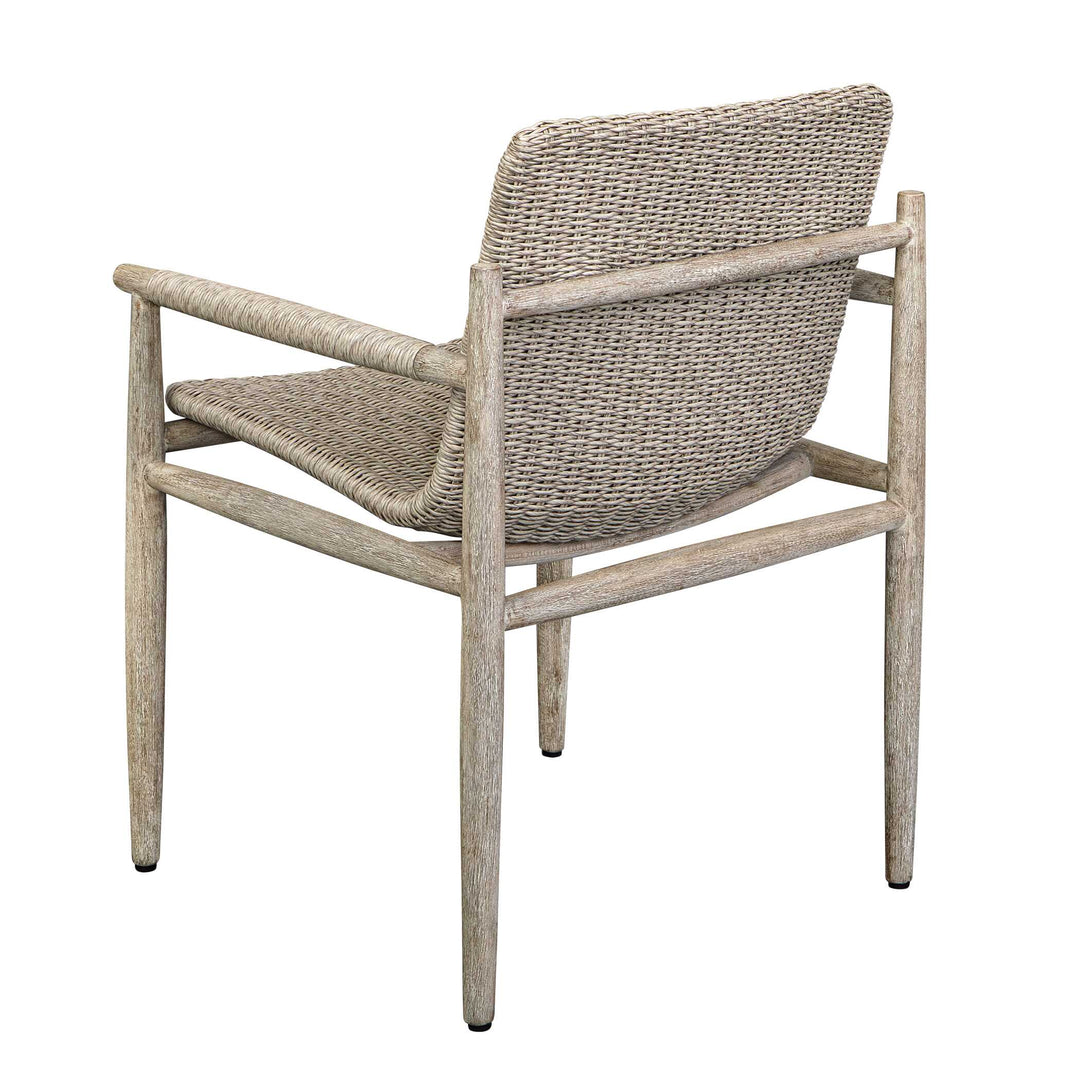 American Home Furniture Uttermost Sumba Wicker Outdoor Dining Chair Set of 2