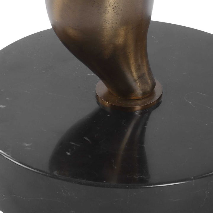 American Home Furniture Uttermost Remolino Bronze Drink Table