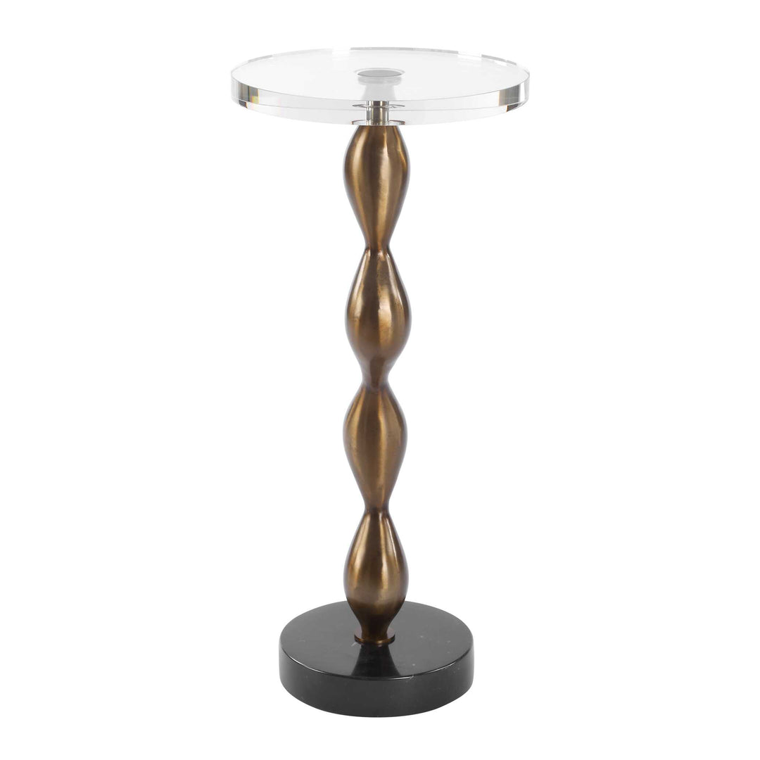 American Home Furniture Uttermost Remolino Bronze Drink Table