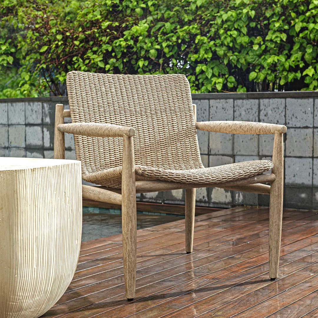 American Home Furniture Uttermost Sumba Wicker Outdoor Lounge Chair