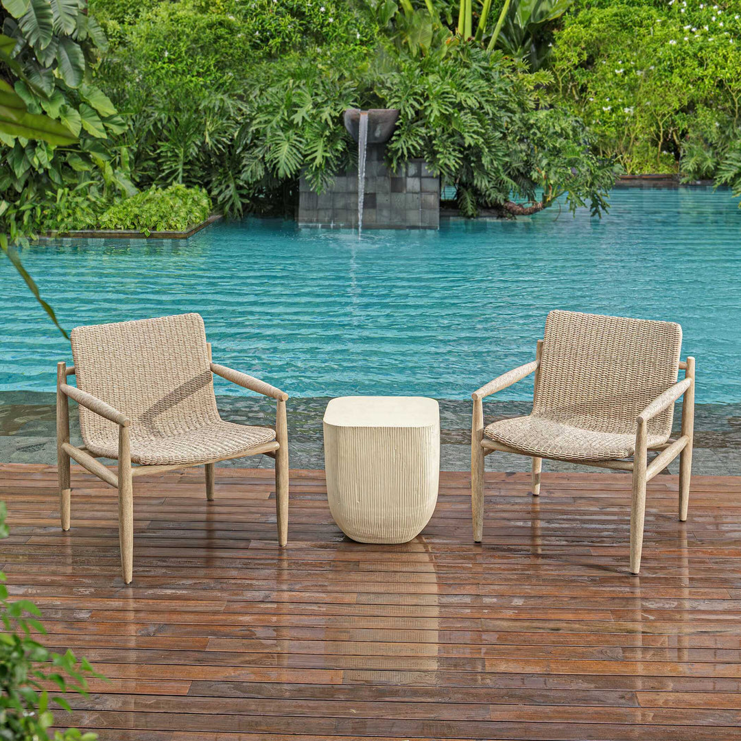 American Home Furniture Uttermost Sumba Wicker Outdoor Lounge Chair