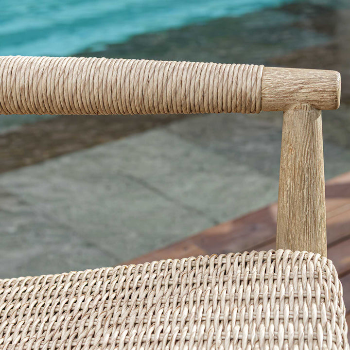 American Home Furniture Uttermost Sumba Wicker Outdoor Lounge Chair