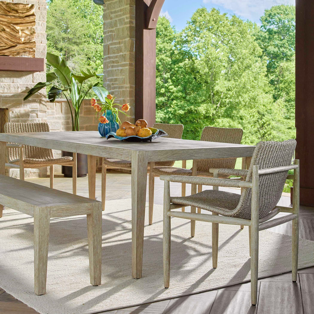 American Home Furniture Uttermost Kirkham Wooden Outdoor Dining Table