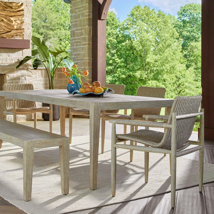 American Home Furniture Uttermost Kirkham Wooden Outdoor Dining Table