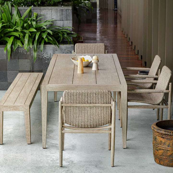 American Home Furniture Uttermost Kirkham Wooden Outdoor Dining Table