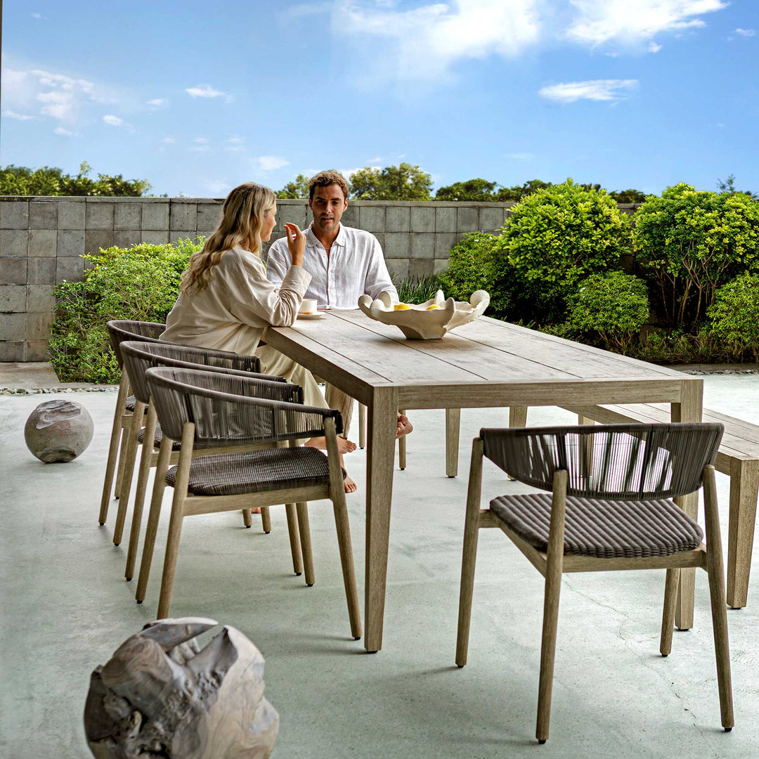 American Home Furniture Uttermost Kirkham Wooden Outdoor Dining Table