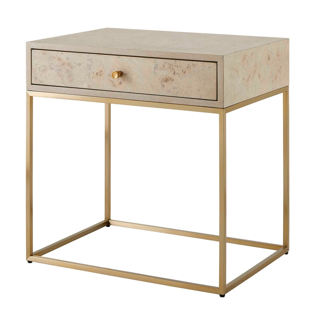 American Home Furniture Uttermost Pembrook Light Washed Side Table