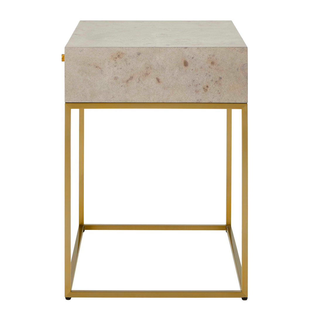 American Home Furniture Uttermost Pembrook Light Washed Side Table