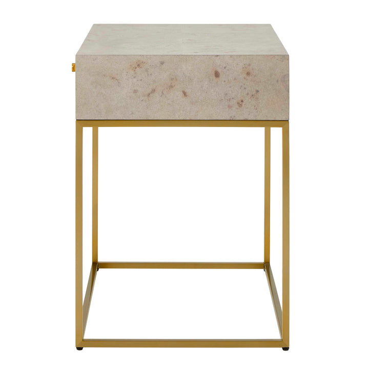 American Home Furniture Uttermost Pembrook Light Washed Side Table