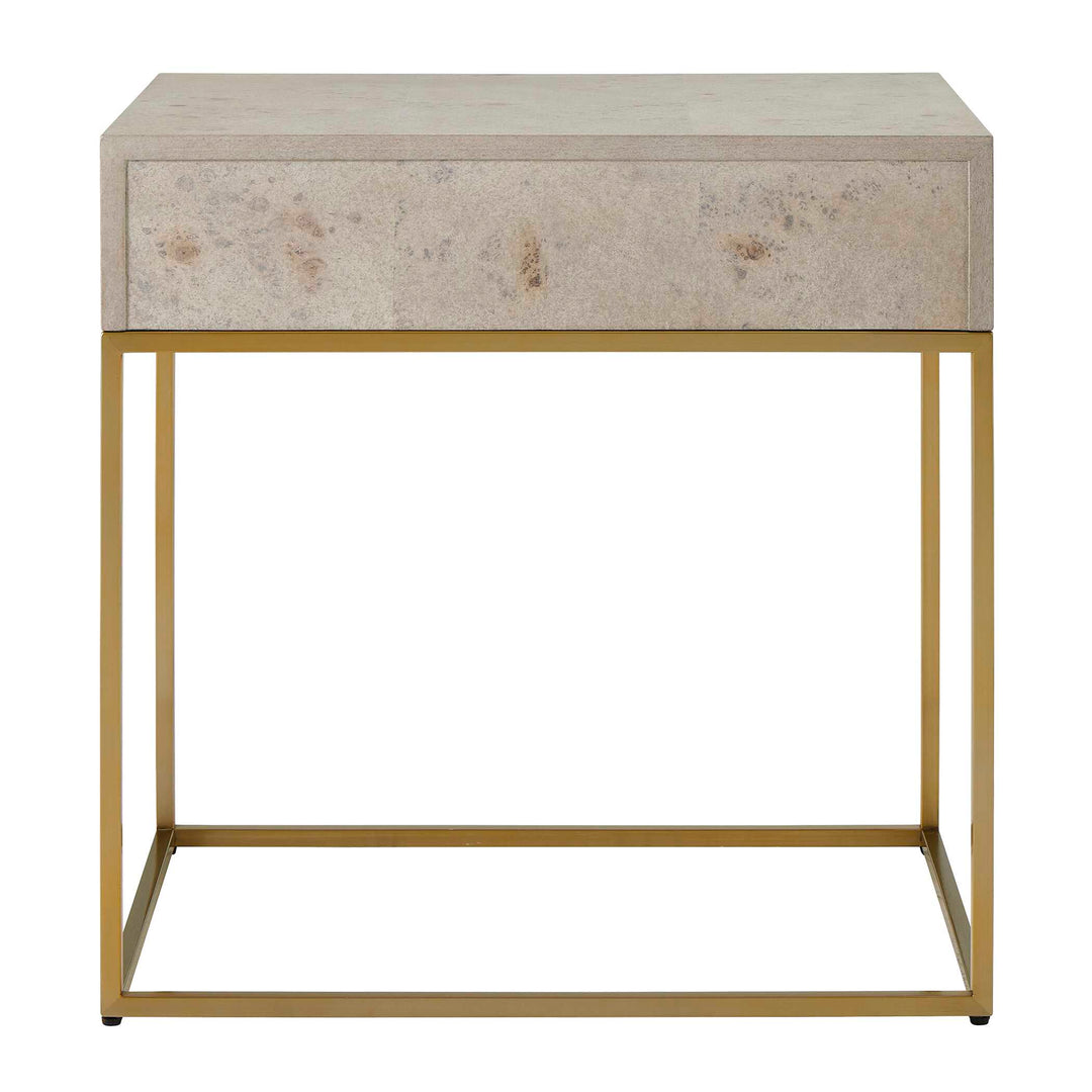 American Home Furniture Uttermost Pembrook Light Washed Side Table