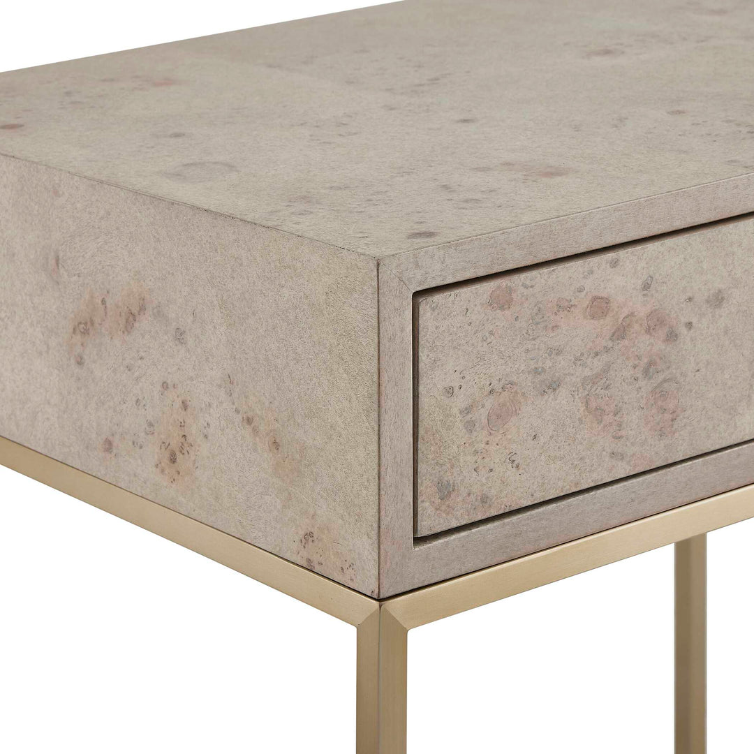 American Home Furniture Uttermost Pembrook Light Washed Side Table