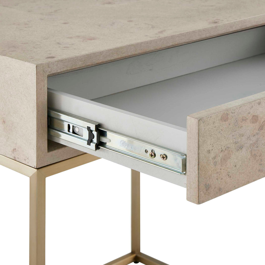 American Home Furniture Uttermost Pembrook Light Washed Side Table
