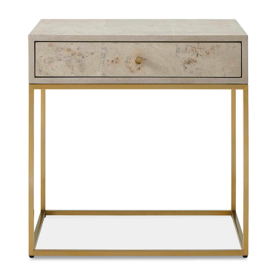 American Home Furniture Uttermost Pembrook Light Washed Side Table
