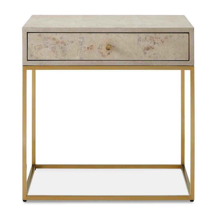 American Home Furniture Uttermost Pembrook Light Washed Side Table