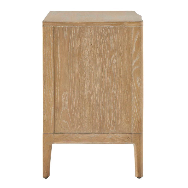 American Home Furniture Uttermost Tabi Natural Wood Side Table