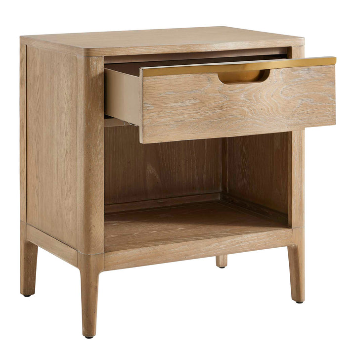 American Home Furniture Uttermost Tabi Natural Wood Side Table