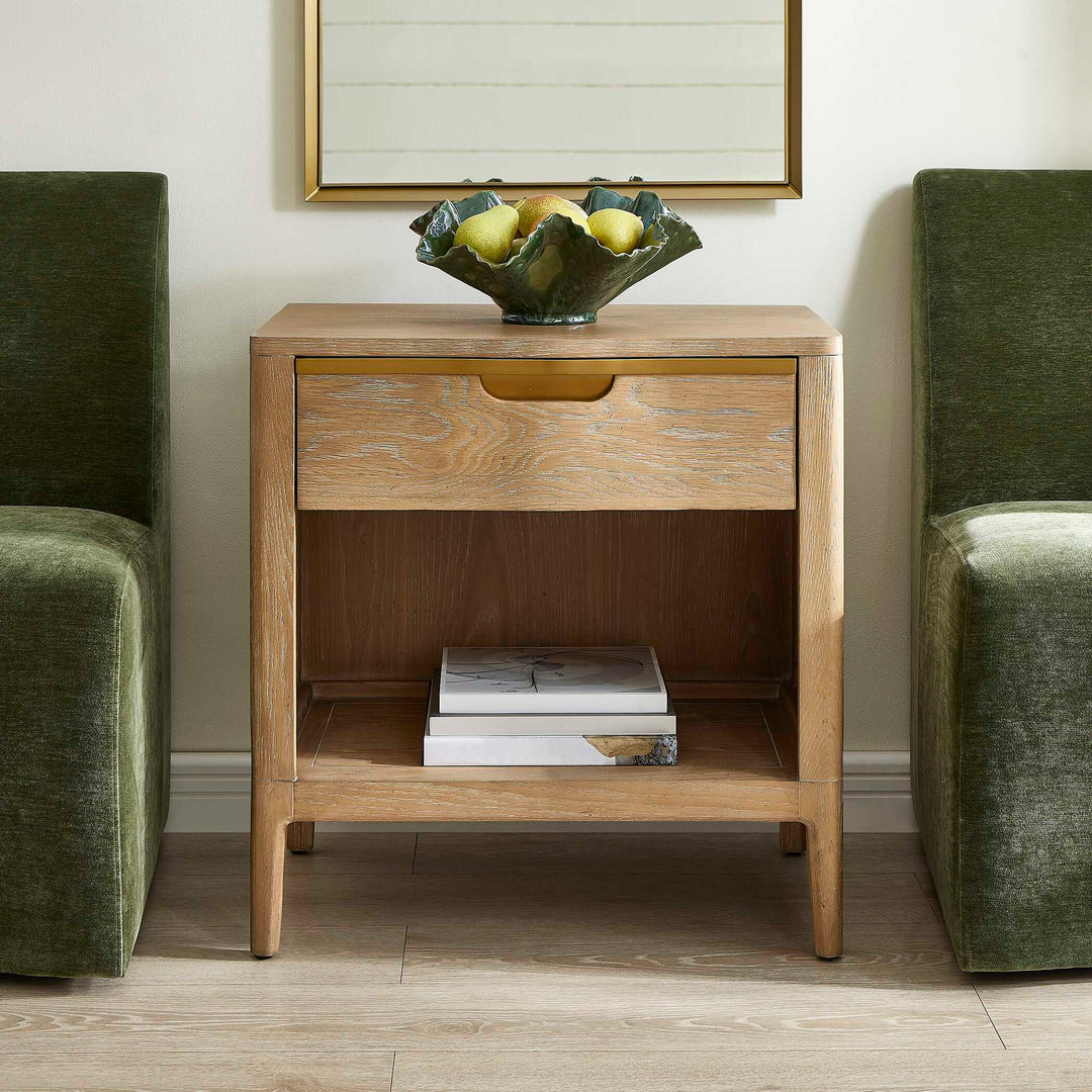 American Home Furniture Uttermost Tabi Natural Wood Side Table