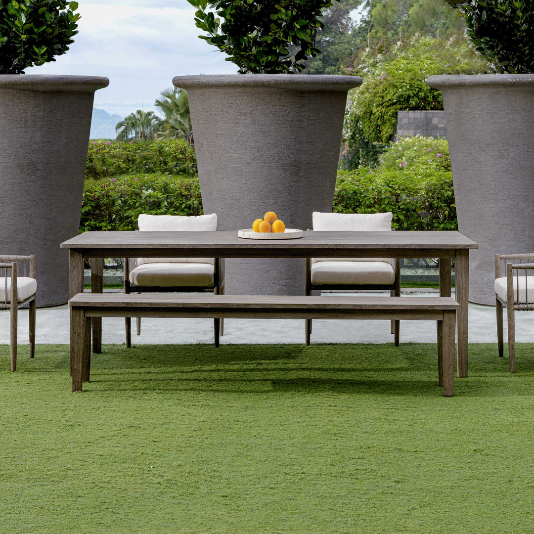 American Home Furniture Uttermost Forsyth Dark Gray Outdoor Bench