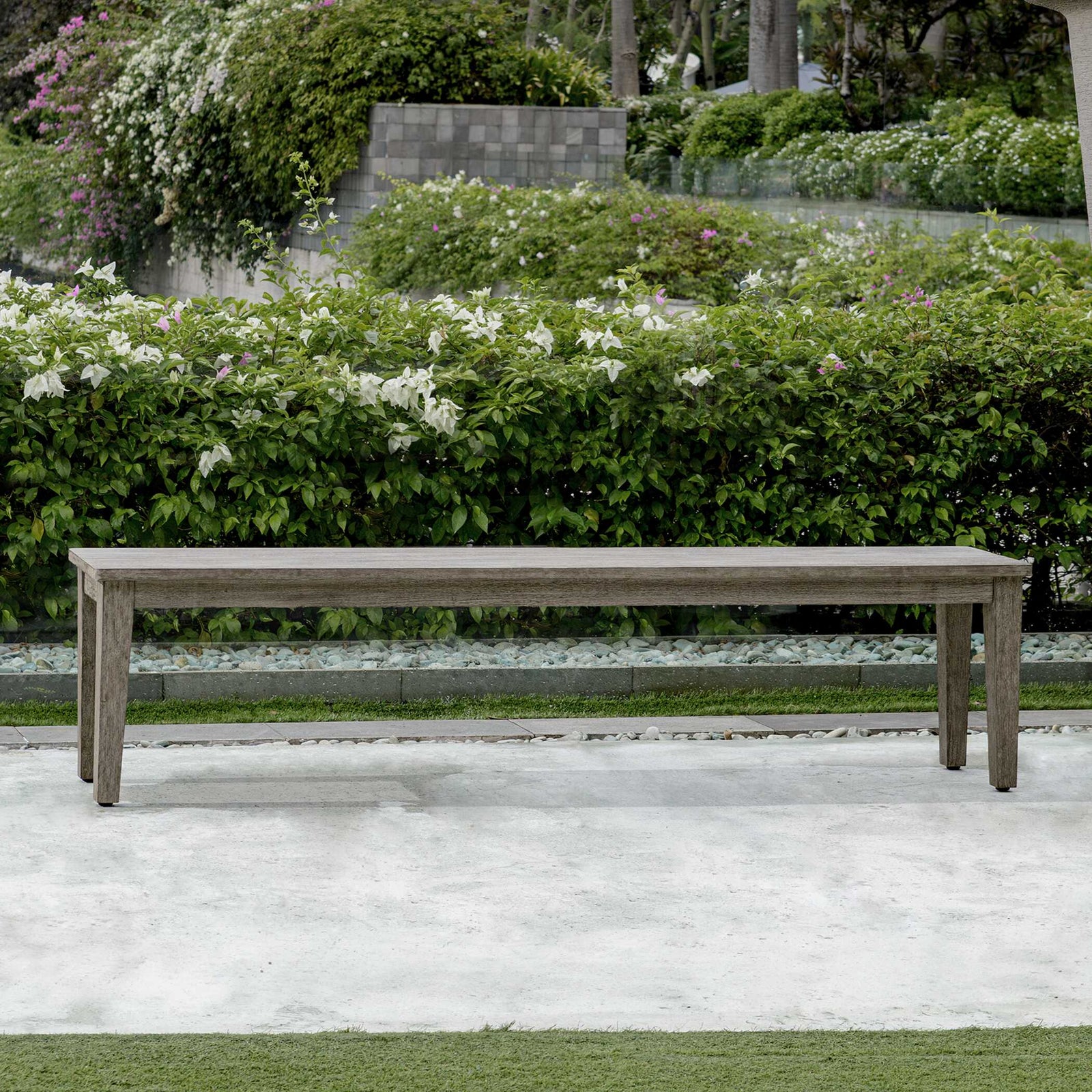 American Home Furniture Uttermost Forsyth Dark Gray Outdoor Bench