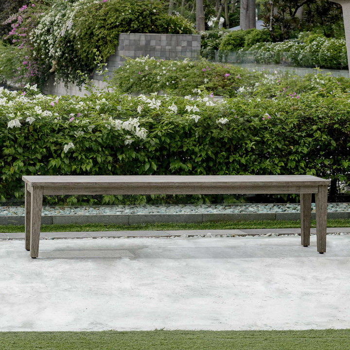 American Home Furniture Uttermost Forsyth Dark Gray Outdoor Bench