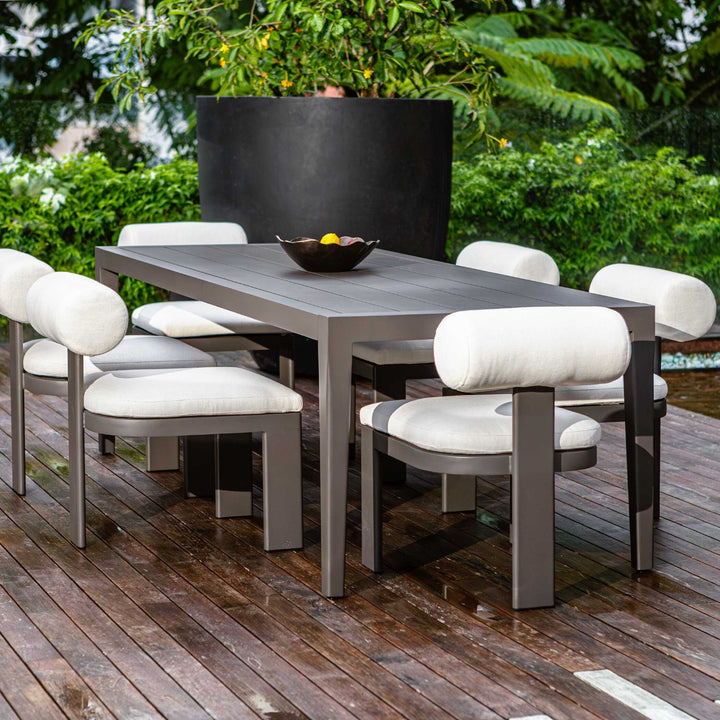 American Home Furniture Uttermost Polanco Outdoor Aluminum Dining Table