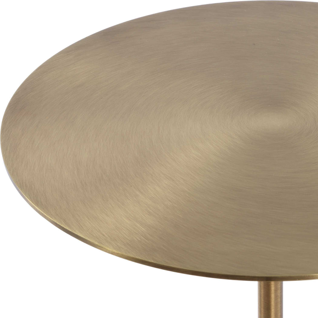 American Home Furniture Uttermost Verlin Brass Drink Table